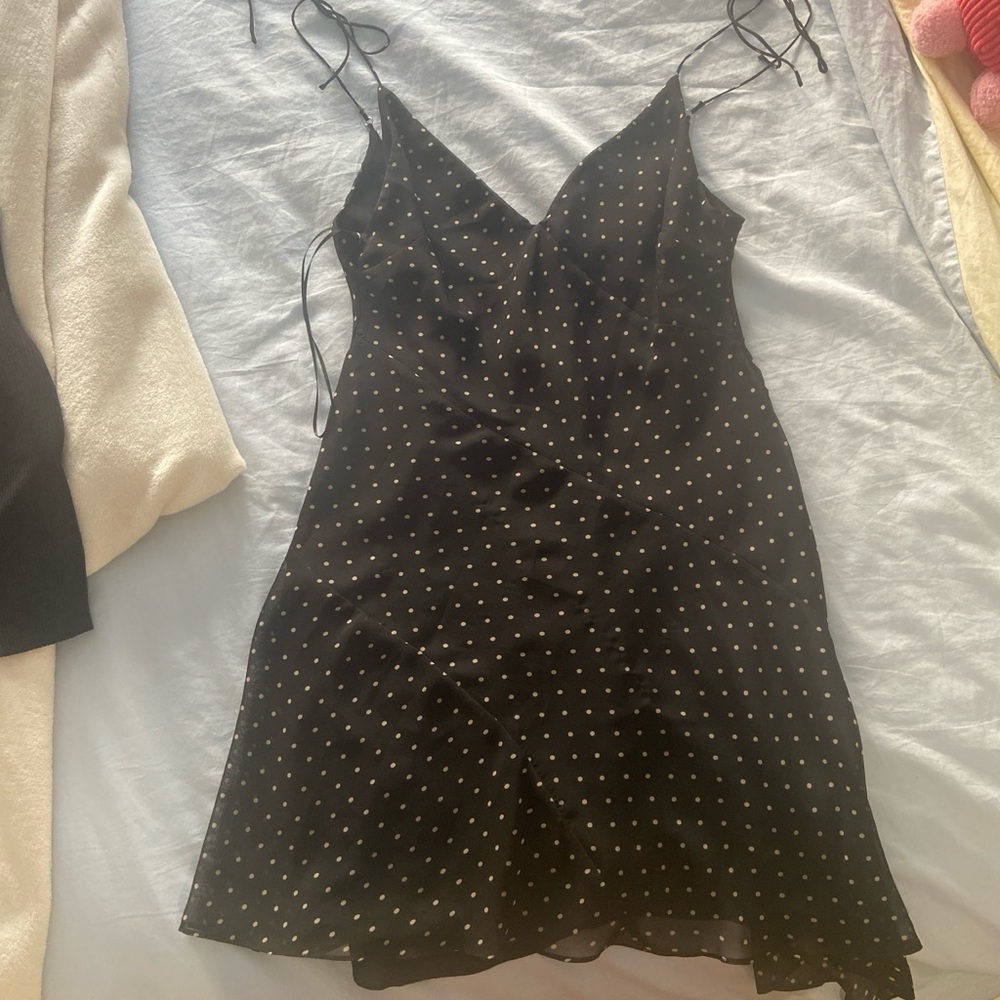 Polka dot mini dress
